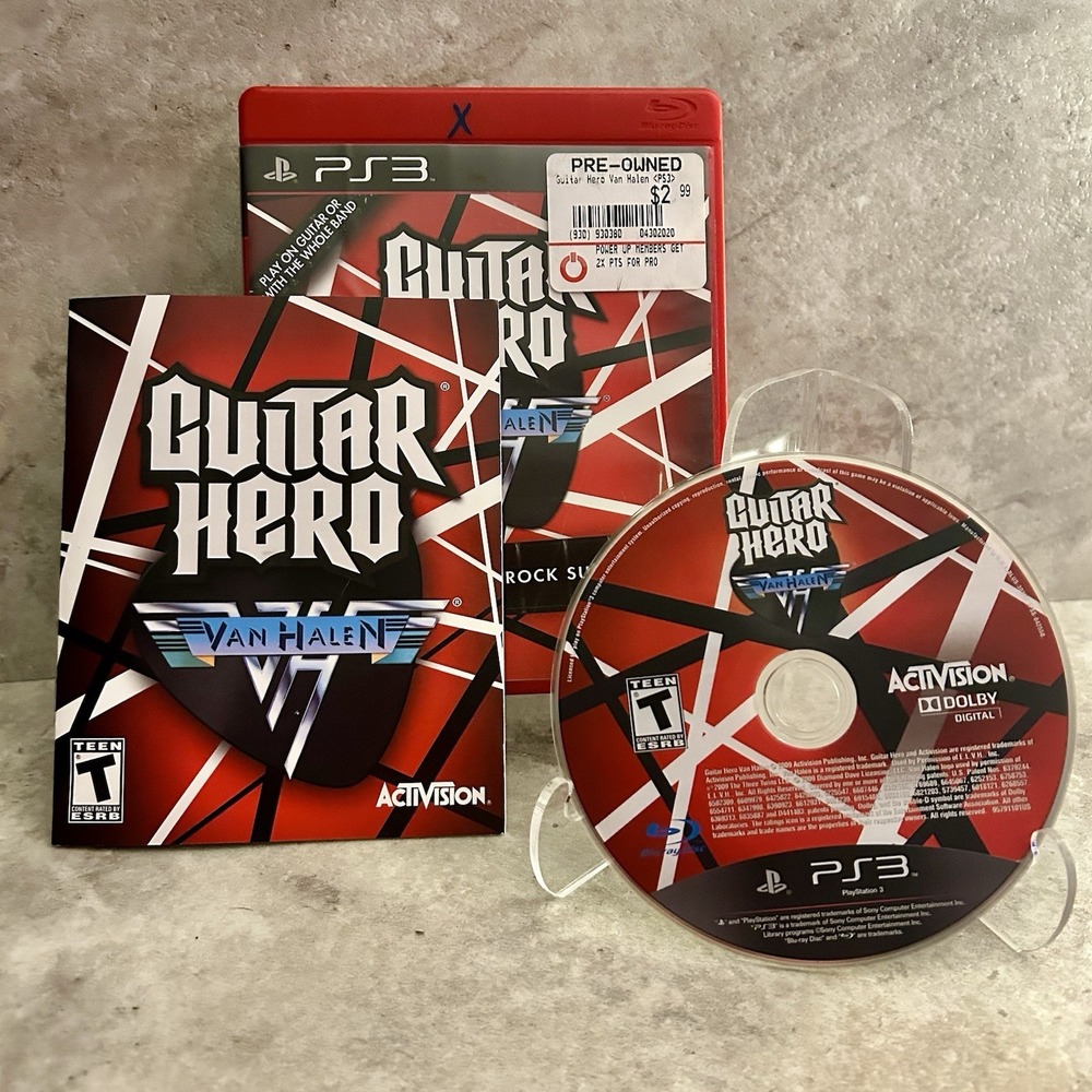 Guitar Hero Van Halen (Sony PlayStation 3 2009) PS3 Complete CIB - Tested VG+